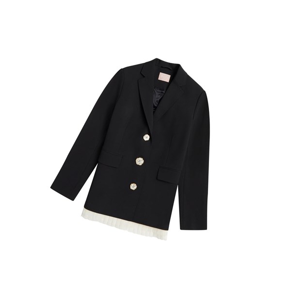 Blazer A BATHING APE Bape Buttoned Blazer Mujer Negras | 8763-TFVNK