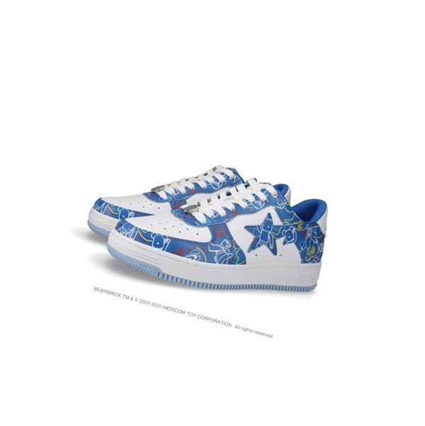 Zapatillas A BATHING APE Bape Sta X Medicom Toy Be@r Camo M1 Low Hombre Azules Claro | 7463-PXHKE